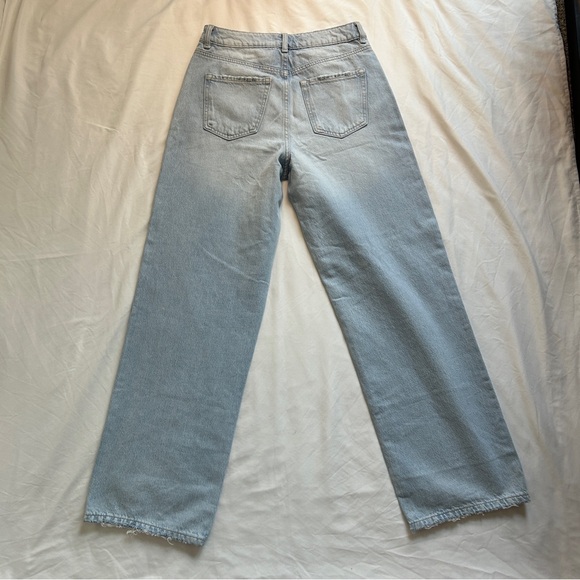 Garage Denim Jambe Large/Wide Leg jeans light wash - Picture 6 of 8
